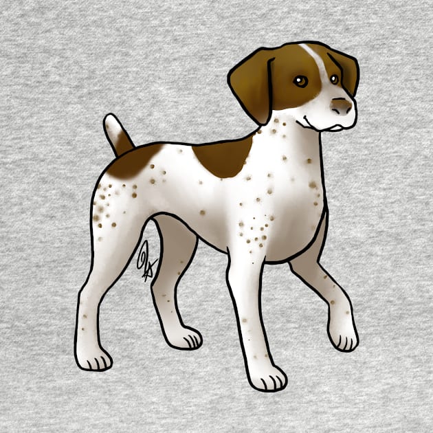 Dog - German Shorthaired Pointer - Liver White Patched by Jen's Dogs Custom Gifts and Designs